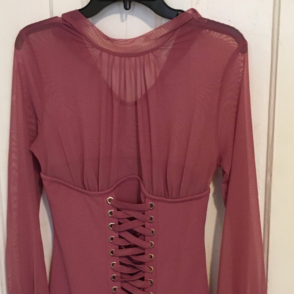 Rose colored dress